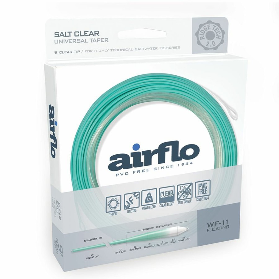 Fly Lines Airflo | Superflo Ridge 2.0 Flats Universal Taper | 9' Clear Tip