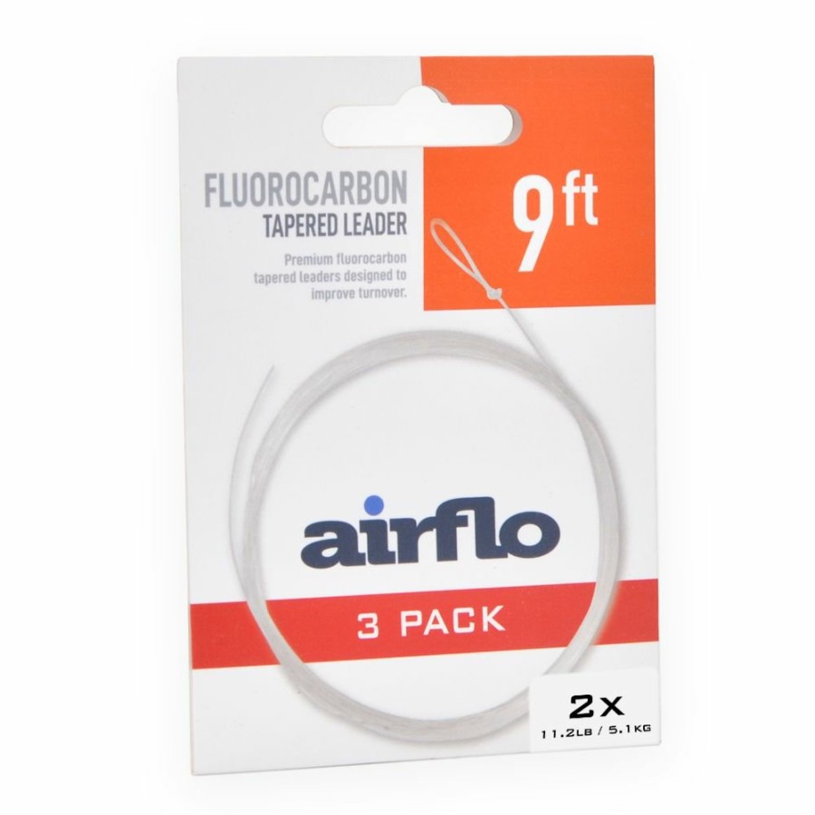 Leaders & Tippet Airflo | Airflo G5 Fluorocarbon Tapered Leaders - 9' - 3 Pack