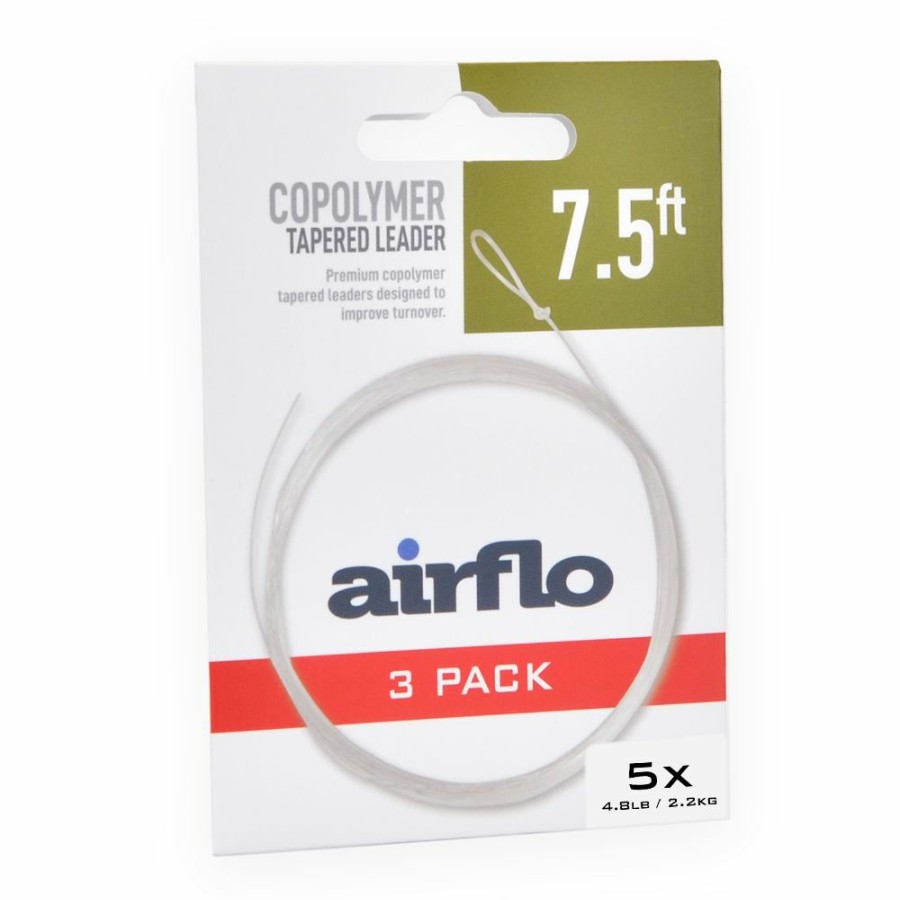 Leaders & Tippet Airflo | Airflo Tactical Mono Tapered Leaders - 7.5' - 3 Pack